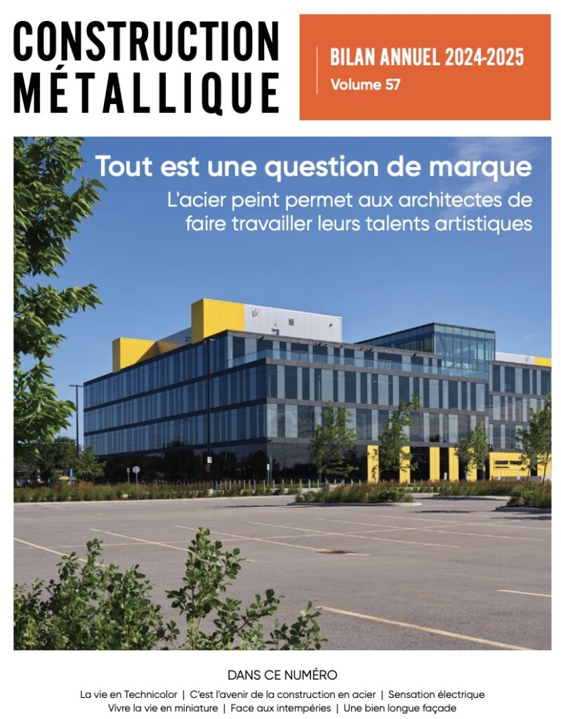 French Steel Design Magazine Cover for 2024-2025 issue with Giant Tiger Headquarters on cover